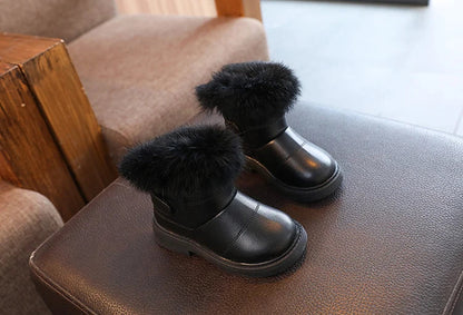 Stylish blue kids' winter boots, perfect for snow and cold weather fashion