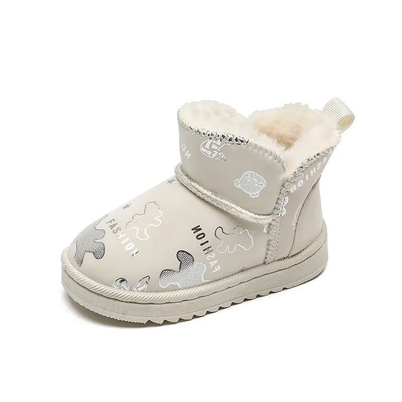 Kids reliable waterproof anti-slip winter snow boots, designed for ultimate warmth and safety