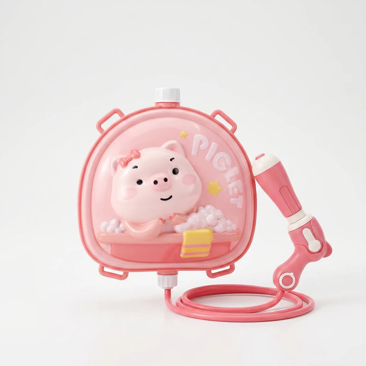 Children's animal design backpack water gun, a pump-action splash toy for thrilling outdoor fun.
