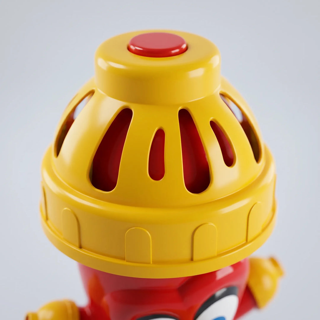 Vibrant Whirlish kids' water sprinkler splashing cool water, bringing endless outdoor playtime fun to the garden.
