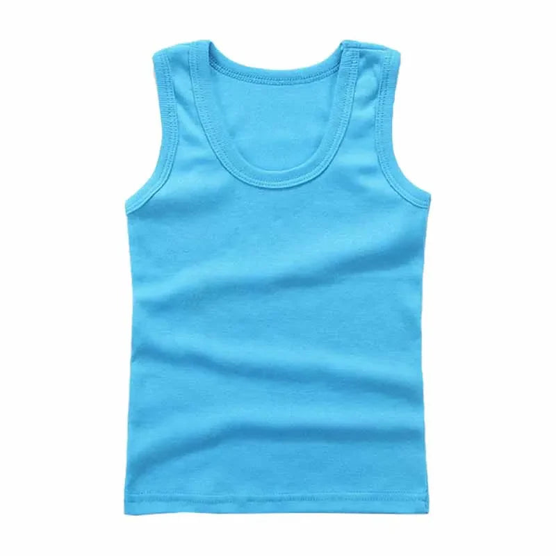 Comfortable grey kids cotton undershirt, perfect for layering or summer play.