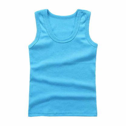 Comfortable grey kids cotton undershirt, perfect for layering or summer play.