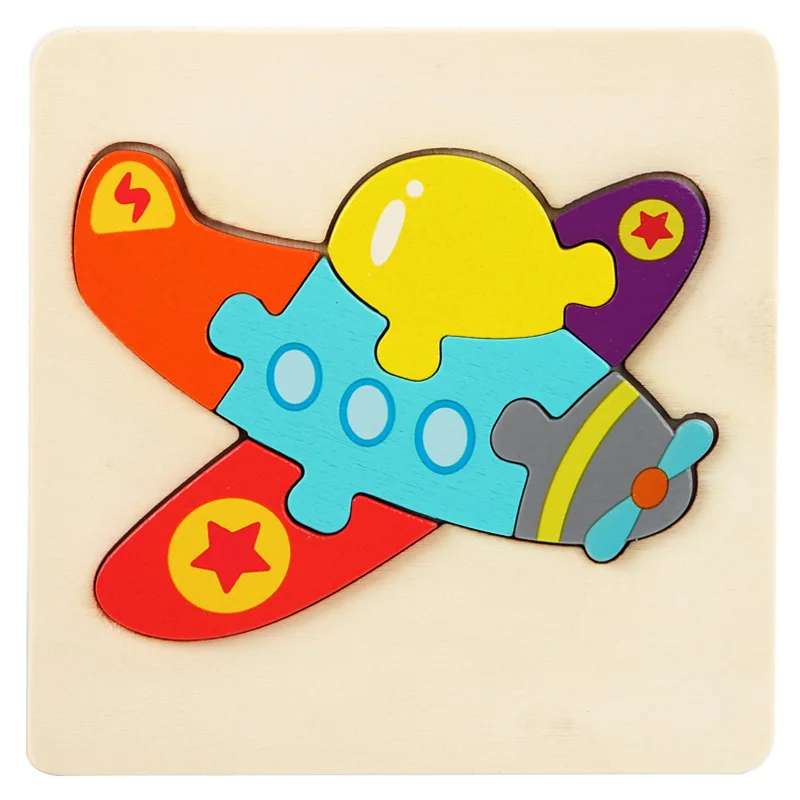 Variety of 3D wooden puzzles: animals and vehicles, perfect educational sensory toys