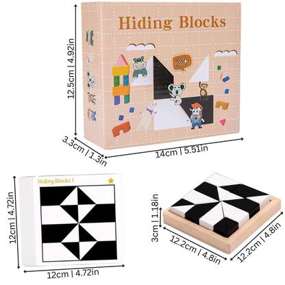 Educational wooden 3D puzzle for kids, enhancing spatial reasoning and early learning through play