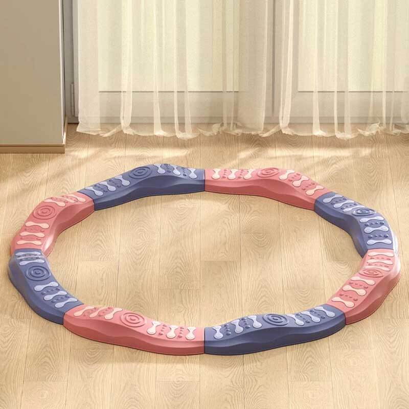 Little girl giggling while walking on a balance beam, fun and engaging coordination toy