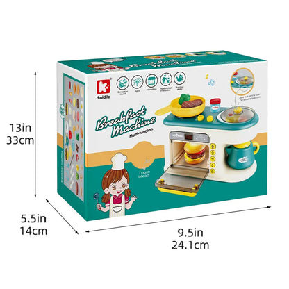 Durable wooden kid's pretend play kitchen set, ideal for toddlers and children's imaginative cooking adventures
