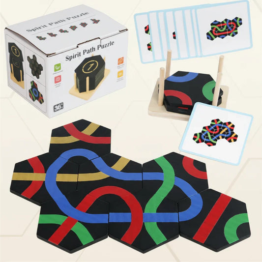 Kids wooden shape & number logic sorting game, educational toy for preschool cognitive development