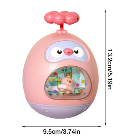 Fun duck-shaped bath sprinkler toy, a safe plastic bath toy for engaging kids' water play.