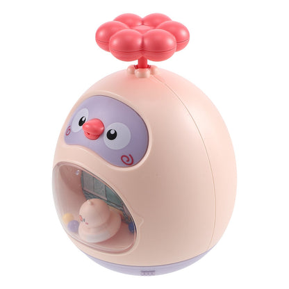 Safe plastic duck bath sprinkler, a delightful toddler toy for enriching kids' bathing fun.