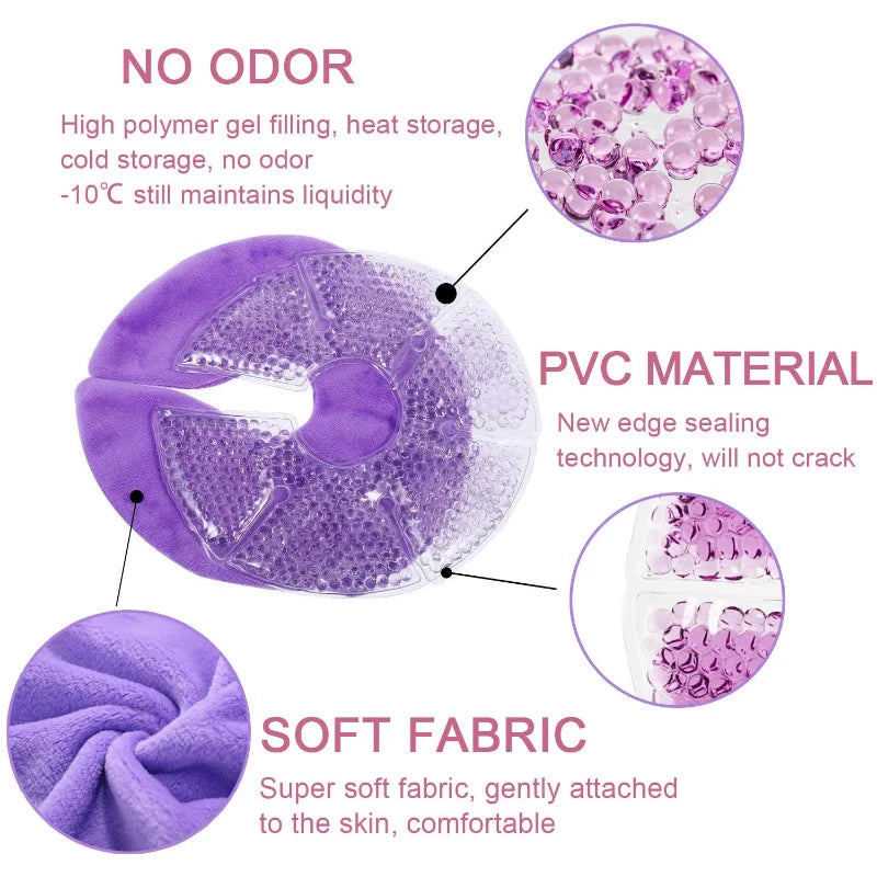 Breastfeeding accessory: versatile hot/cold pads for mastitis, engorgement, and post-feed aches