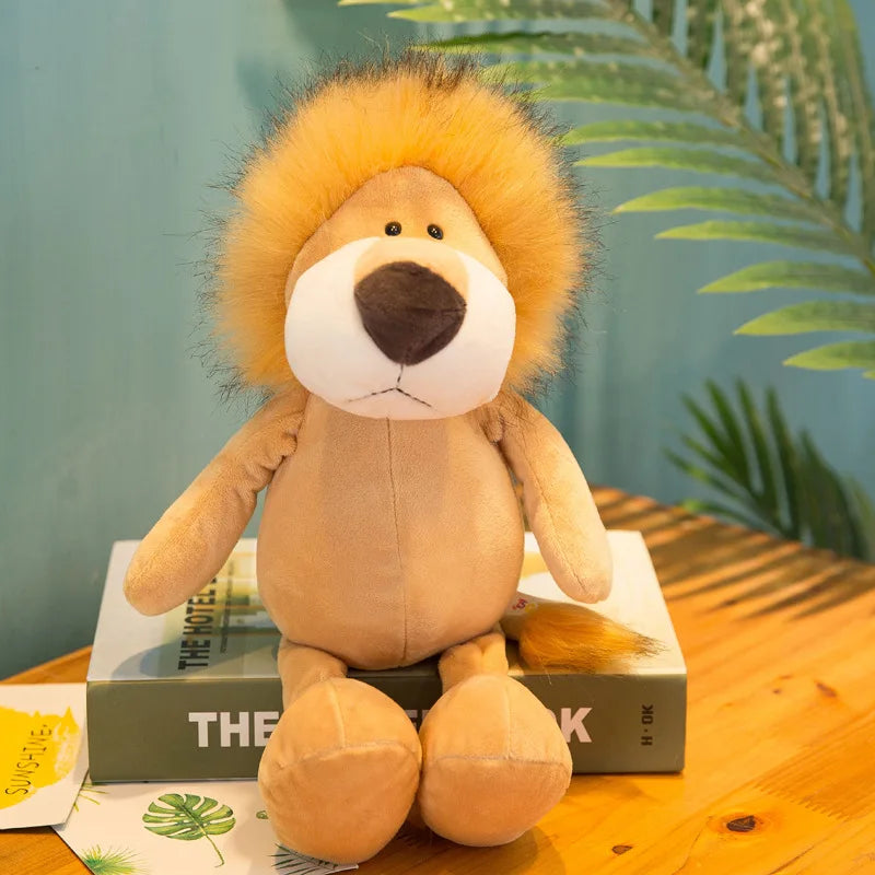 Realistic animal pillow, shaped like a forest creature for decor