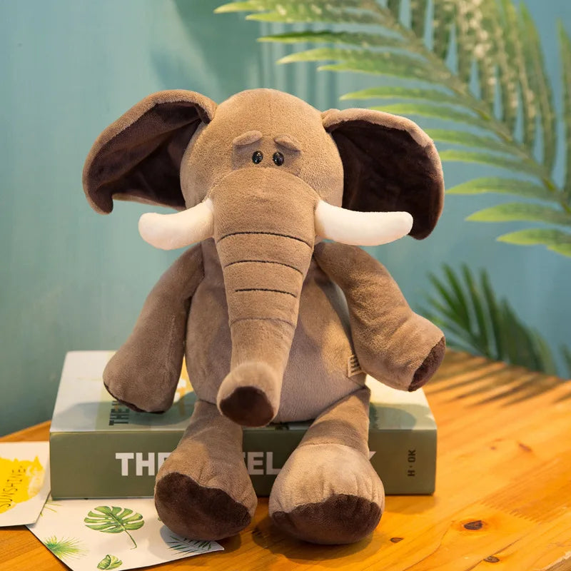 Collection of lifelike forest animal plush toys, great gift for kids