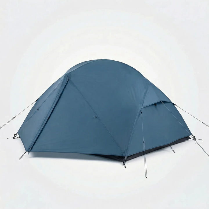 Compact 2-person double-layer tent, perfect for backpacking, camping & hiking. Lightweight, 3-season outdoor dome tent.