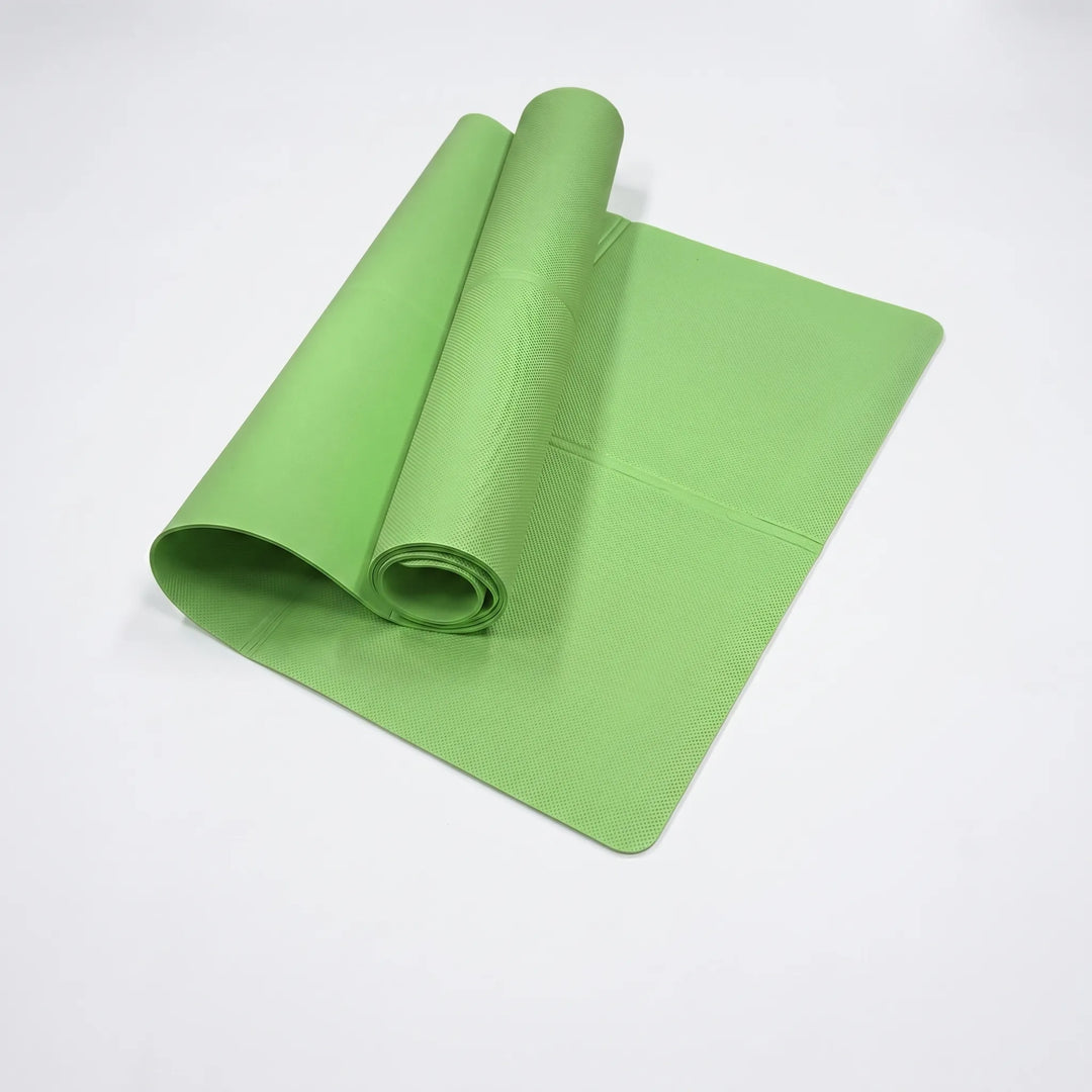 Lightweight & cushioned exercise mat with non-slip surface for yoga, pilates, and home fitness training.