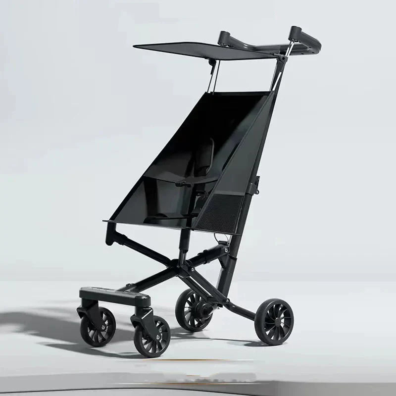 Lightweight travel stroller, easily collapsible and maneuverable