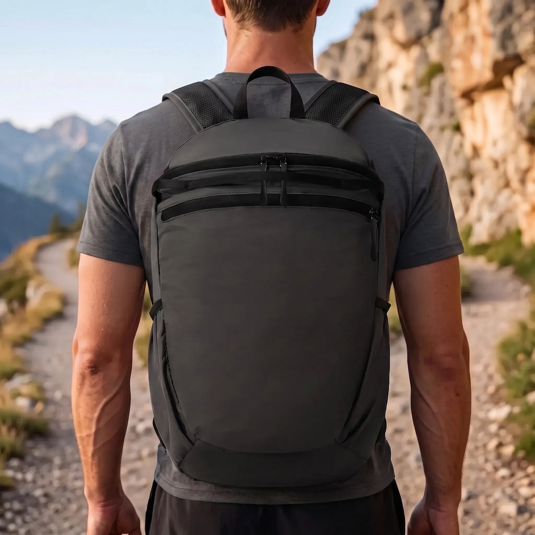 Lightweight foldable travel backpack for hiking & outdoor adventures.