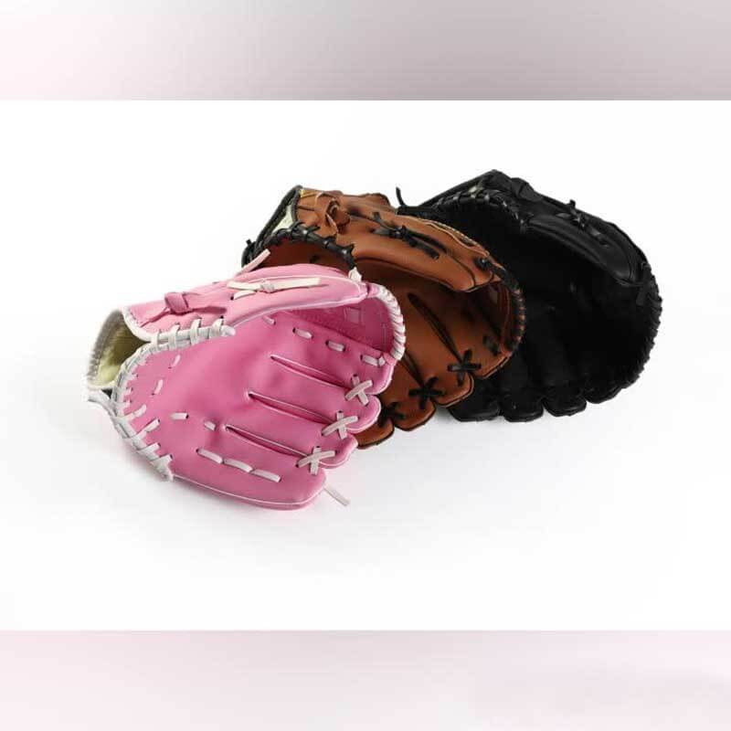 Lightweight synthetic leather baseball glove for youth & adults, adjustable fit for outdoor play