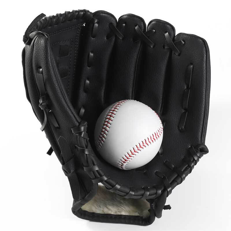 Adult baseball mitt, lightweight synthetic leather for fast break-in and athletic performance