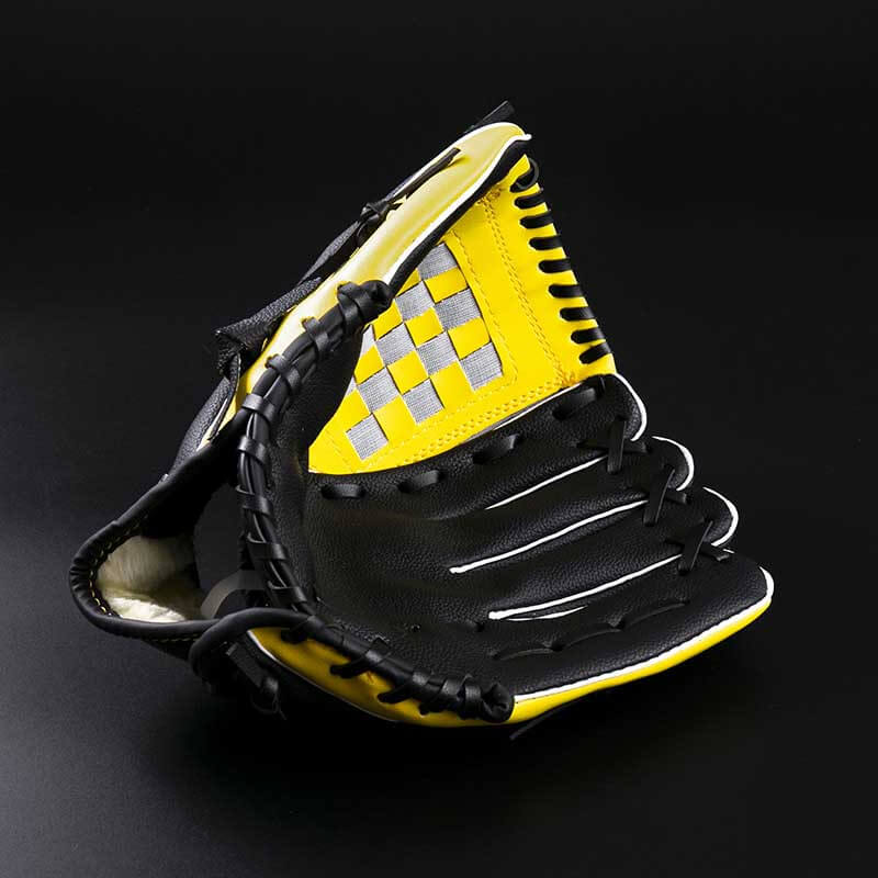 Synthetic leather baseball glove, unisex design for youth and adults, ready for outdoor sports