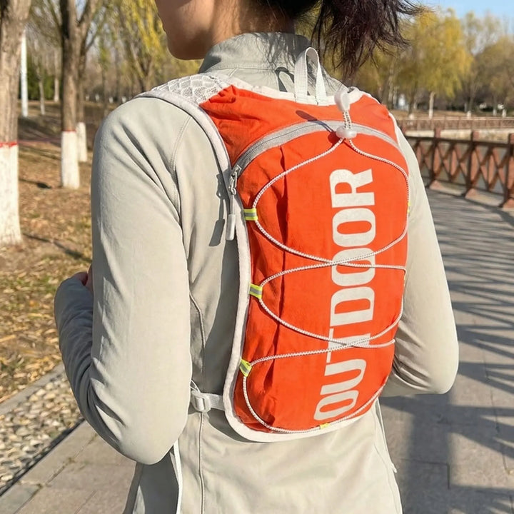 Lightweight unisex hydration vest for running & hiking. Essential outdoor gear for active adventures.