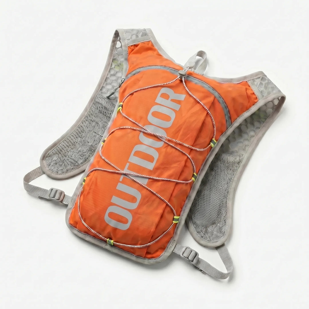 Comfortable, lightweight hydration vest for trail running, hiking & outdoor adventures. Unisex design.