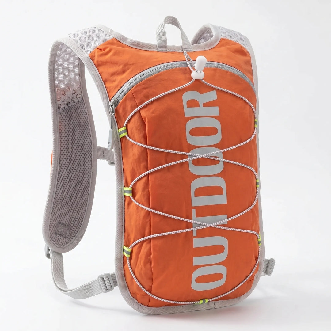 Ultra-light hydration vest with storage for trail running, hiking & cycling. Premium activewear gear.
