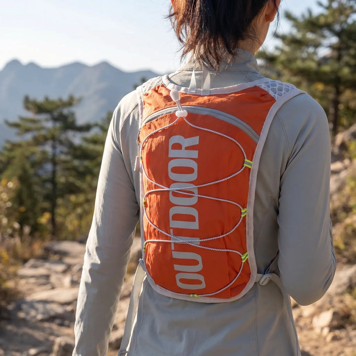Breathable, lightweight hydration pack for runners, hikers & outdoor adventurers. Comfort on the go.