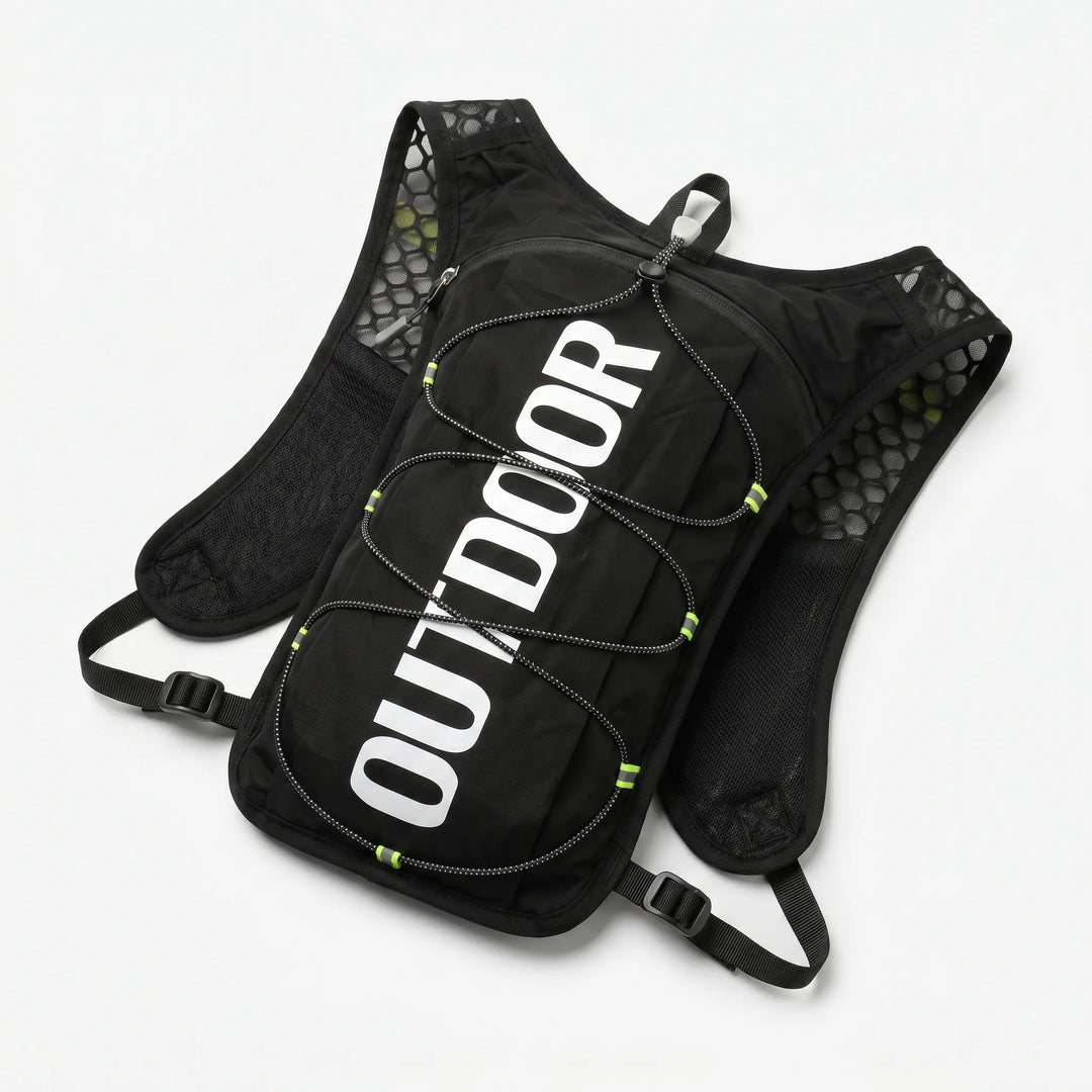 Performance hydration vest for trail running, hiking & cycling. Lightweight outdoor activewear.