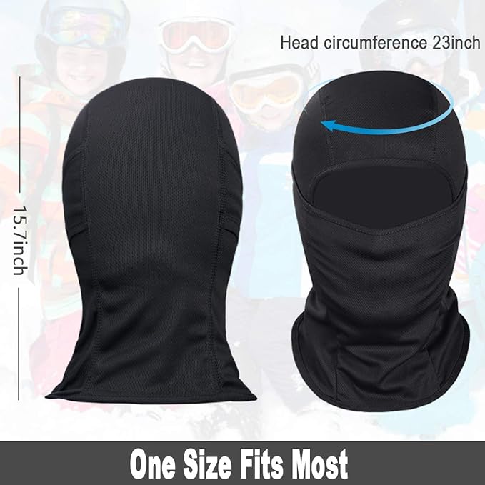 Comfortable, breathable lightweight ski mask for men & women. UV protection for active outdoor adventures.
