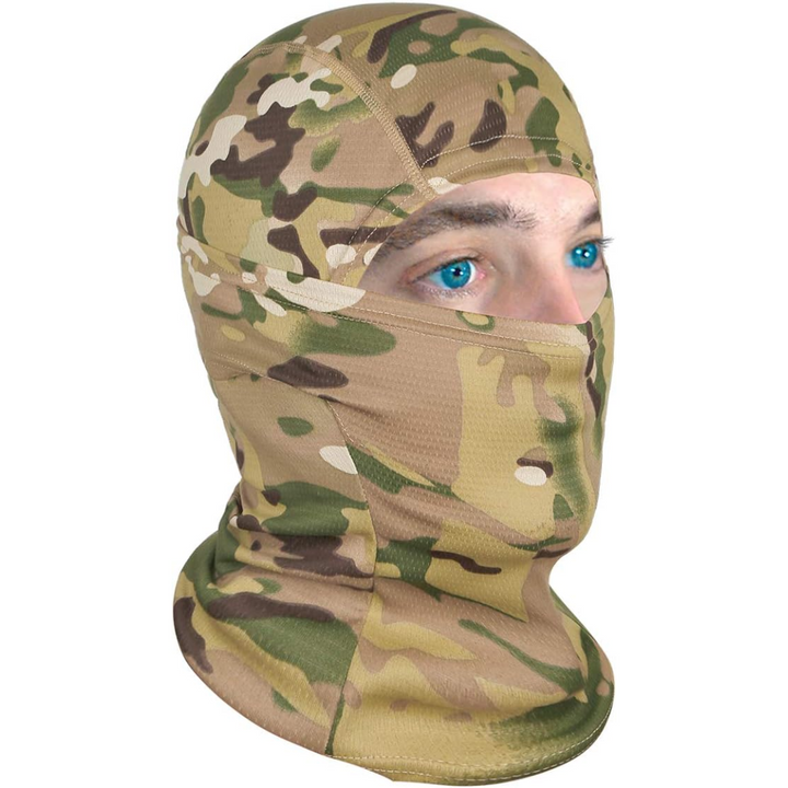 AlpineShield lightweight ski mask, unisex UV protective balaclava for winter sports & all-season activities.