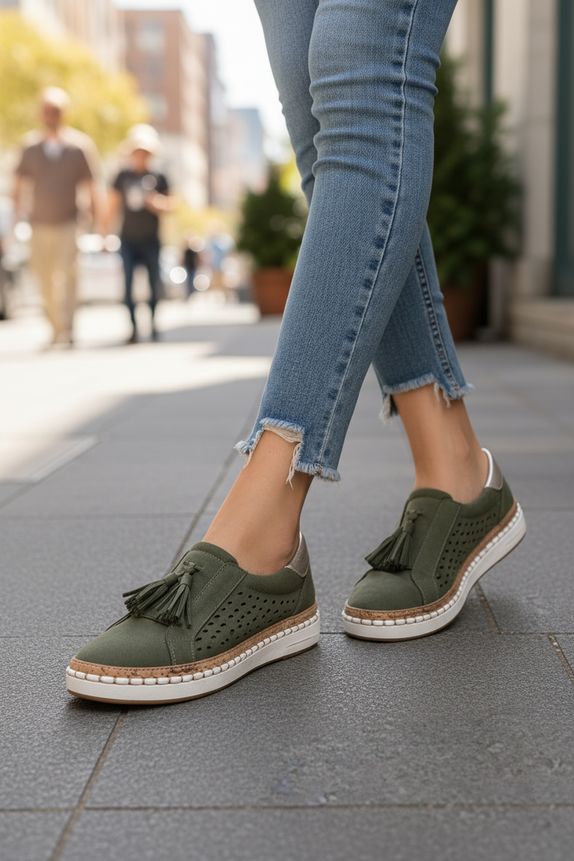 Supportive women's walking shoes, ideal for daily wear & travel. Comfortable footwear for active women.