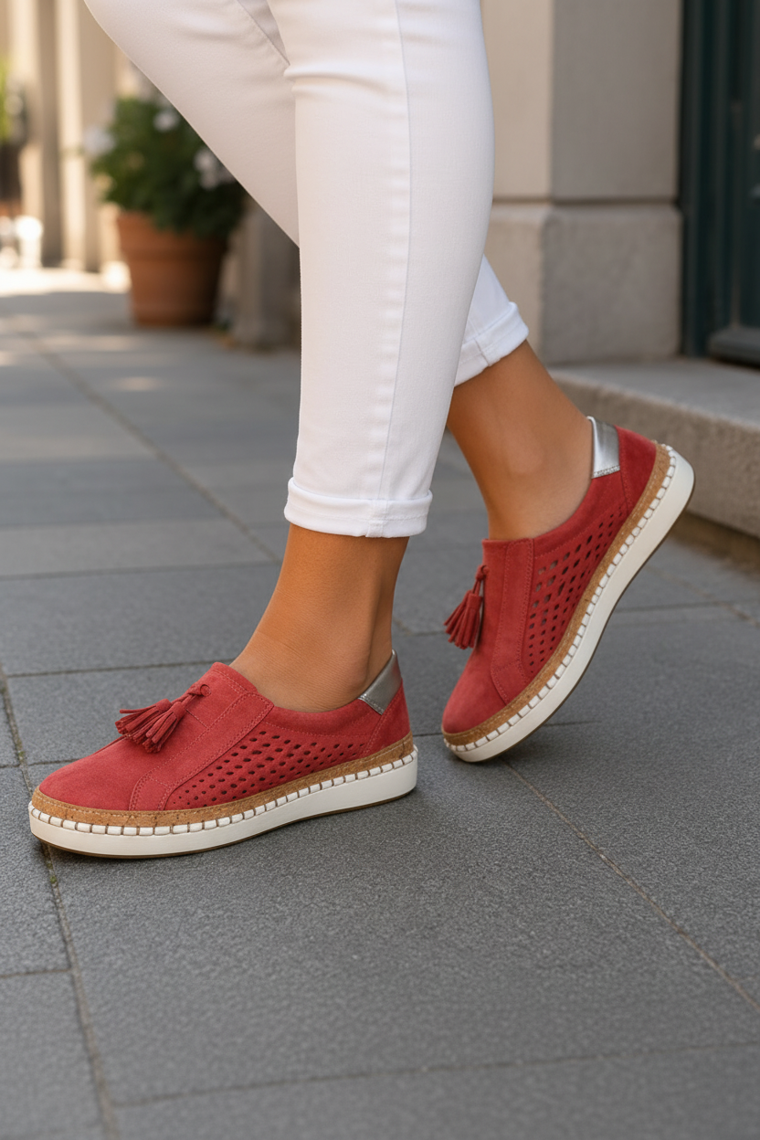 Versatile women's casual sneakers, lightweight & comfortable for daily wear, walking, and travel.