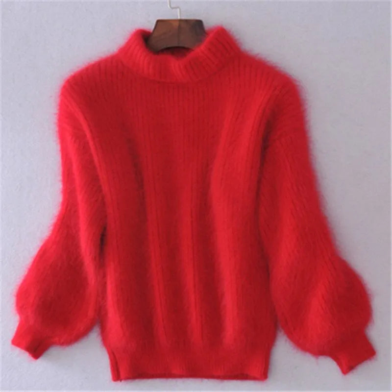 Comfortable women's elegant sweater. Soft long sleeve pullover, ideal for cozy everyday fashion & fall outfits.