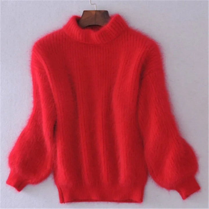 Comfortable women's elegant sweater. Soft long sleeve pullover, ideal for cozy everyday fashion & fall outfits.
