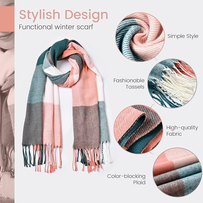 Elegant women's cashmere scarf, soft, warm, and a perfect gift for her.