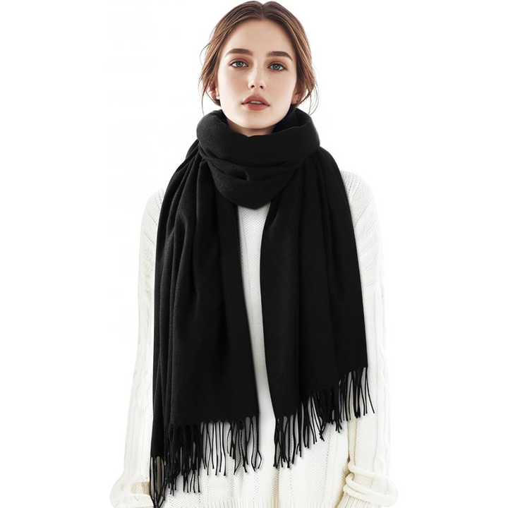 Luxurious cashmere winter scarf, a soft fashion accessory & gift for her.