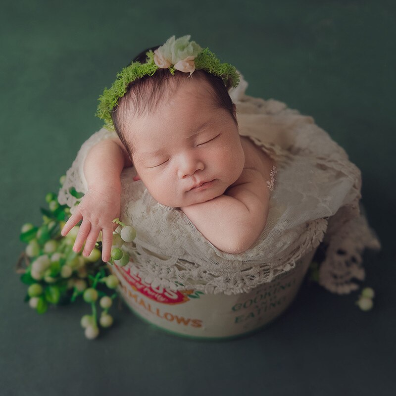 Unisex baby swaddle and lace blanket, a beautiful accessory for newborn photography props.