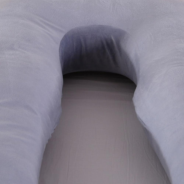 Luxurious velvet U-shaped pillow, a must-have for pregnancy comfort