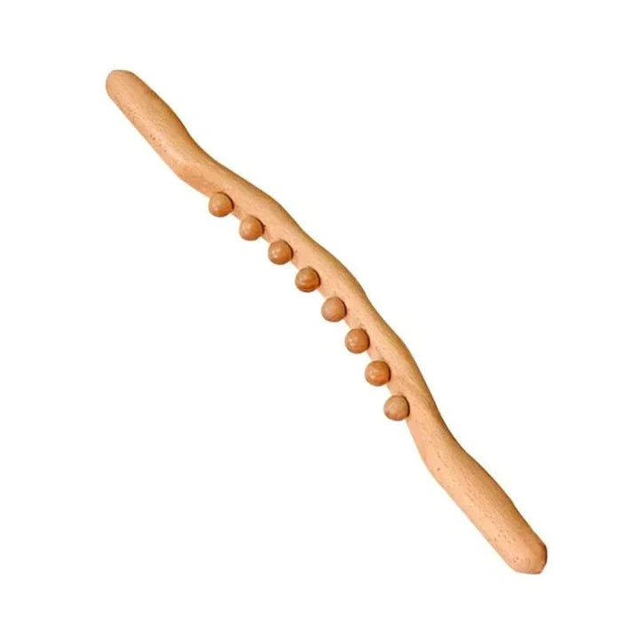 Deep relaxation wooden Gua Sha stick, providing myofascial release, improving circulation & reducing muscle knots.