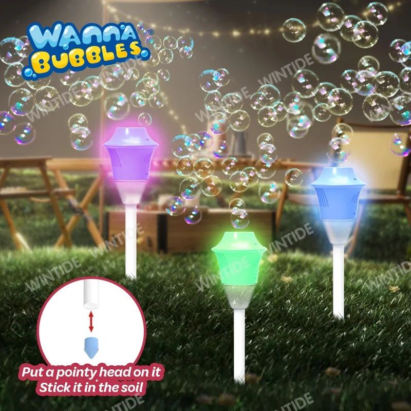Outdoor play equipment: Musical Bubble Lamp with exciting LED light effects and bubbles