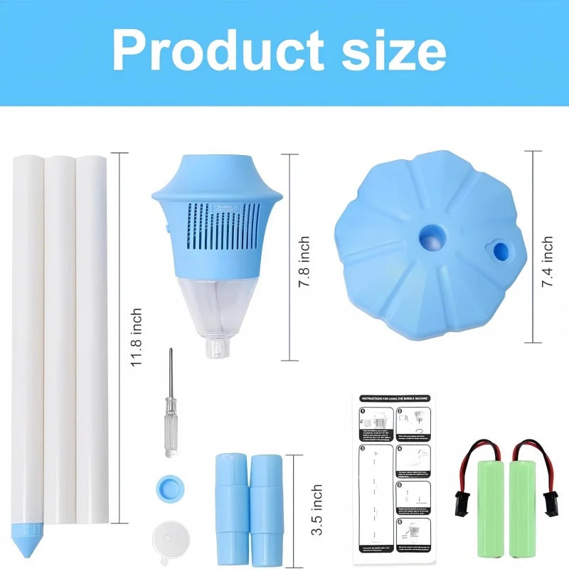 Kids party essential: Musical Bubble Lamp with bright LED lights and continuous bubbles