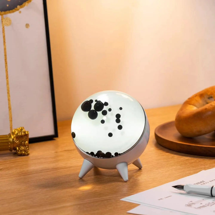 Interactive MagnePulse ferrofluid music visualizer, a unique magnetic liquid display & Bluetooth speaker.