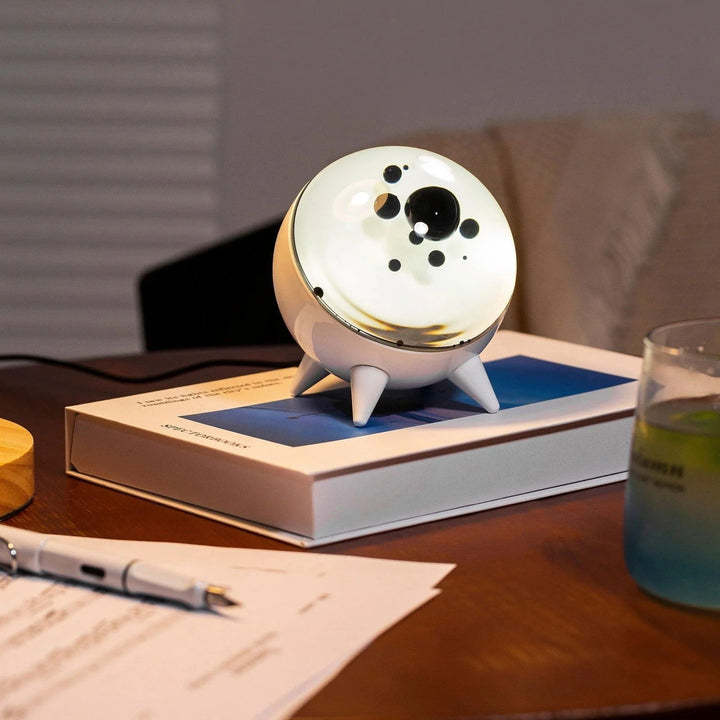 MagnePulse ferrofluid music visualizer with integrated Bluetooth speaker, dynamic magnetic liquid decor.