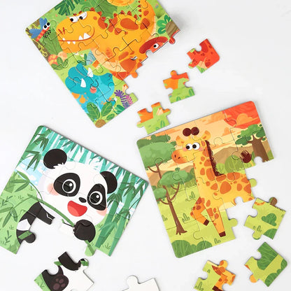 Portable magnetic puzzle game for children, ideal for travel and developing fine motor skills