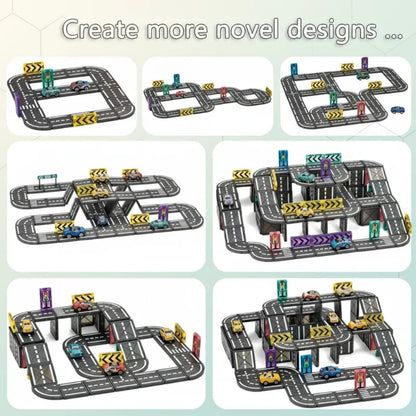 Vibrant magnetic construction set with car base, ideal for creative and educational play