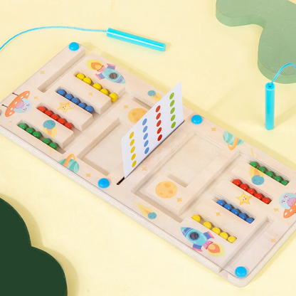 Magnetic color maze game, a fun and engaging brain game for kids, promoting concentration and learning