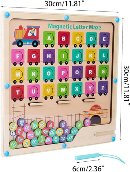 Educational magnetic maze for preschoolers, enhancing hand-eye coordination and cognitive skills with magnets