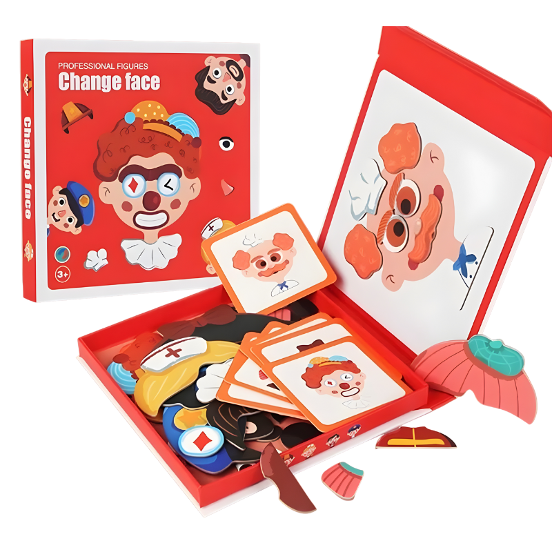 MagniFace magnetic puzzle set for kids, an educational and engaging toy promoting learning and fine motor development