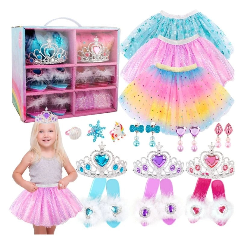 Girls Princess Dress-Up Shoes & Jewelry Play Set