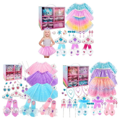 Girls Princess Dress-Up Shoes & Jewelry Play Set